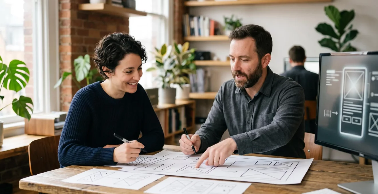 Collaboration stratégique entre décideur et concepteur d'interface autour d'un projet digital