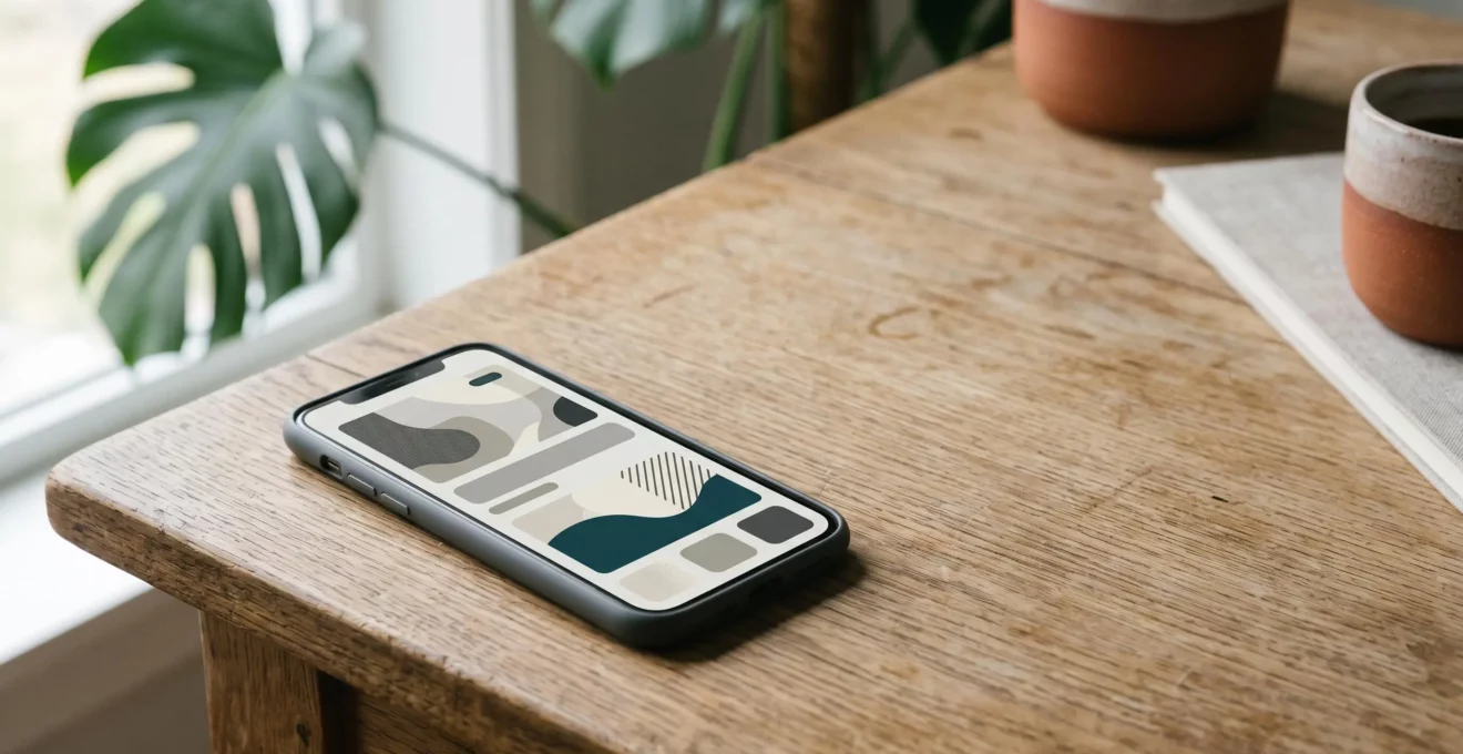 Interface mobile d'e-commerce présentant une navigation optimisée et des boutons d'action ergonomiques
