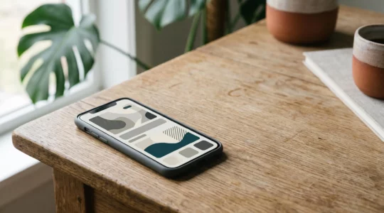 Interface mobile d'e-commerce présentant une navigation optimisée et des boutons d'action ergonomiques