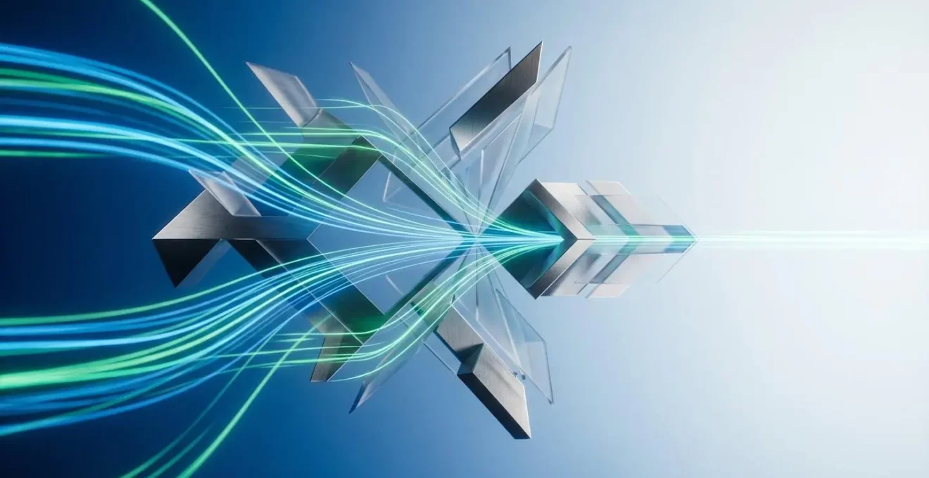 Concept visuel représentant l'optimisation technique de la vitesse de chargement des pages web pour améliorer la performance